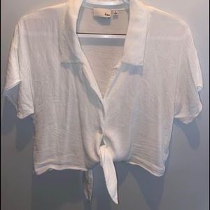 Wilfred Free white tie top Size S